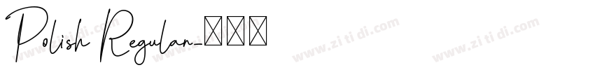 Polish Regular字体转换